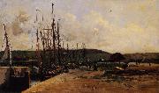 Charles-Francois Daubigny Fishing Port oil painting